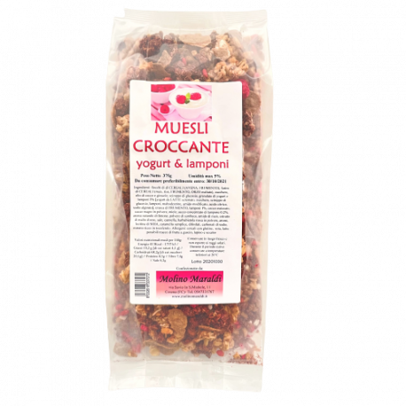 Muesli croccante yogurt e lamponi - Molino Maraldi